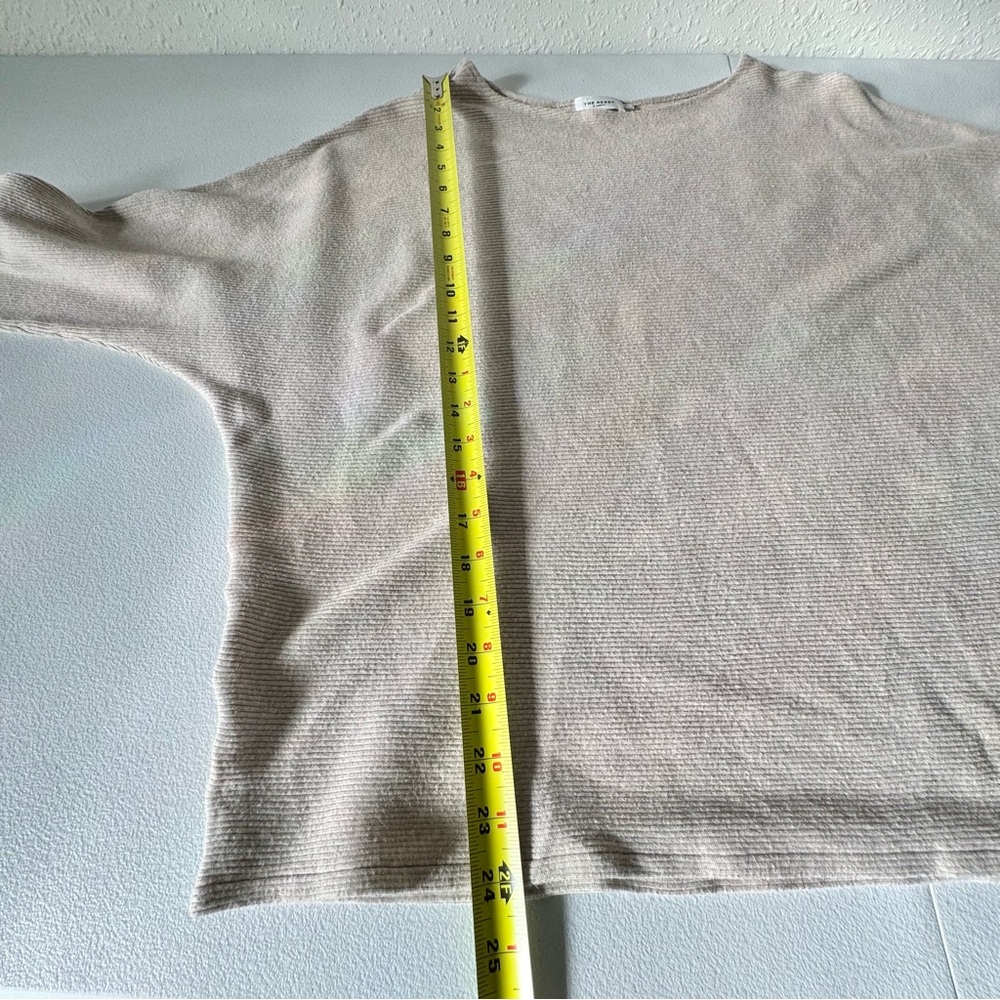 The Reset R Label Ribbed Pullover Linen Blend Top Sweater Size XL - Picture 11 of 13